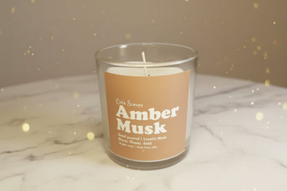 Amber Musk Tumbler Candle - 220g